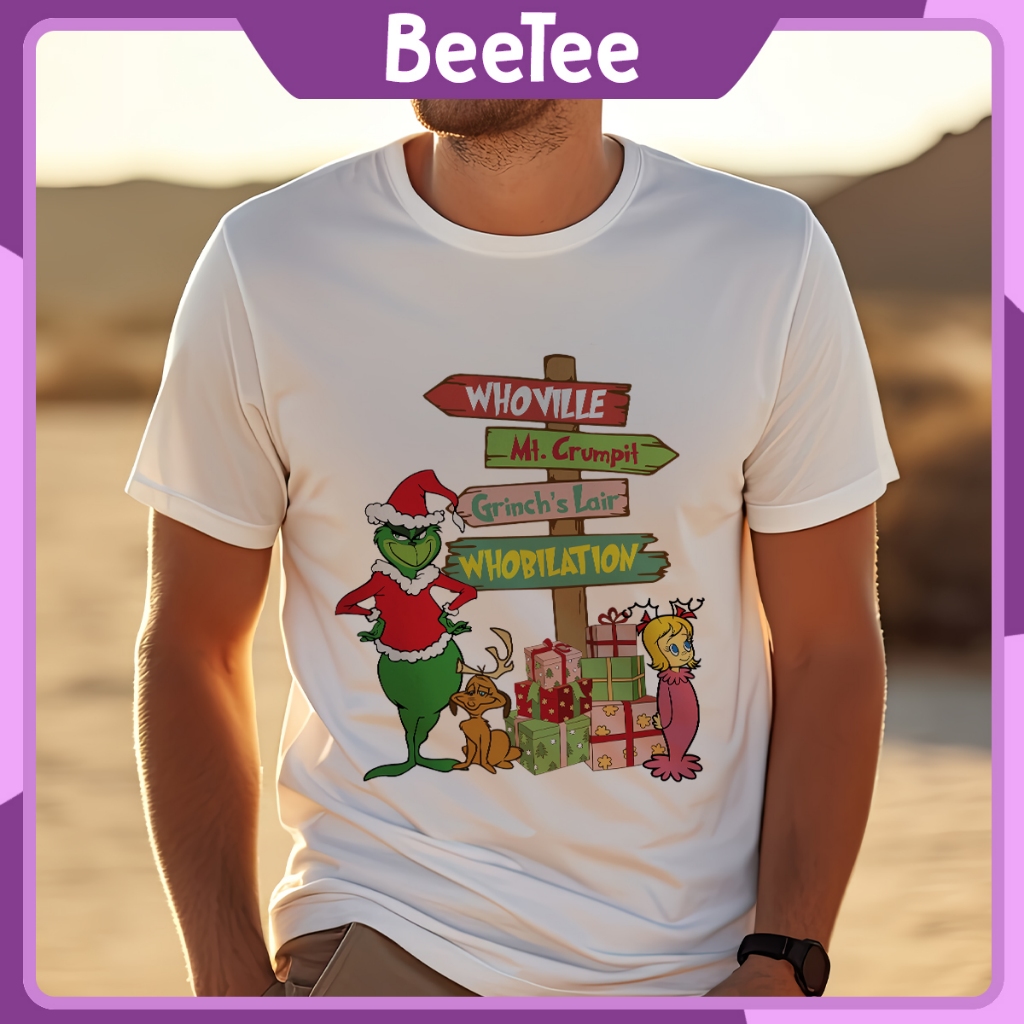 Áo Thun Oversize Local Brand BeeTee Dr. Seuss' The Grinch Kẻ cắp Giáng sinh Grinch 388