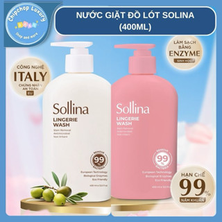 Nước giặt đồ lót sollina dịu nhẹ lành tính an toàn cho làn da dung tích 400ml/1 chai chipchop luxury