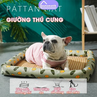 Đệm Giường Cho Chó Mèo Cún Thú Cưng Lớn Nằm Ngủ Pet Thoáng Khí Cào Automatik
