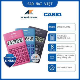   Chính Hãng  Máy tính bỏ túi Casio HL-815L - Phiên bản màu Pastel 