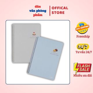  Vở lò xo đơn khổ B5 C Notes  6x6 mm - 120 trang KLONG MS: 587 
