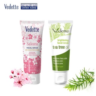 Sữa dưỡng sáng da và tẩy tế bào chết Vedette các loại - Làm sạch lớp da chết, Da sáng ẩm & Mềm mịn
