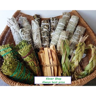 White Sage/Blood Sage/Blue Sage/Palo Santo - Xô Thơm Trắng/Xô xanh/Xô đỏ/Gỗ Trắc Xanh