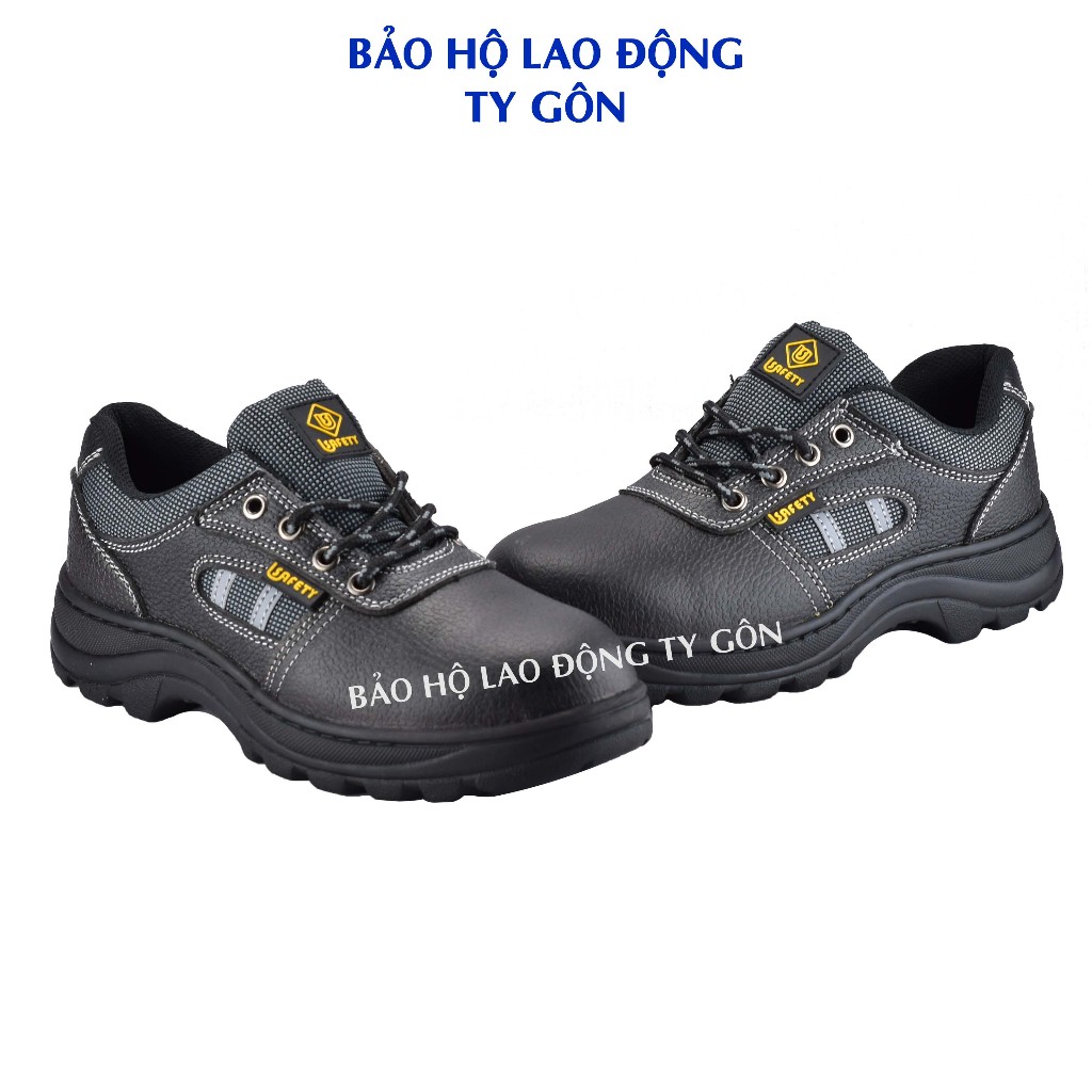 Giày US bảo hộ đế thép - mũi thép (safety US TRẮNG S3)