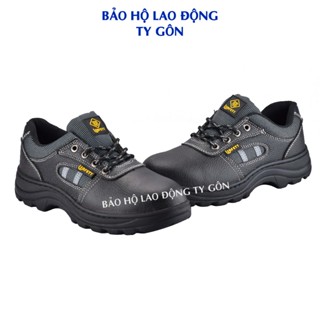 Giày US bảo hộ đế thép - mũi thép (safety US TRẮNG S3)