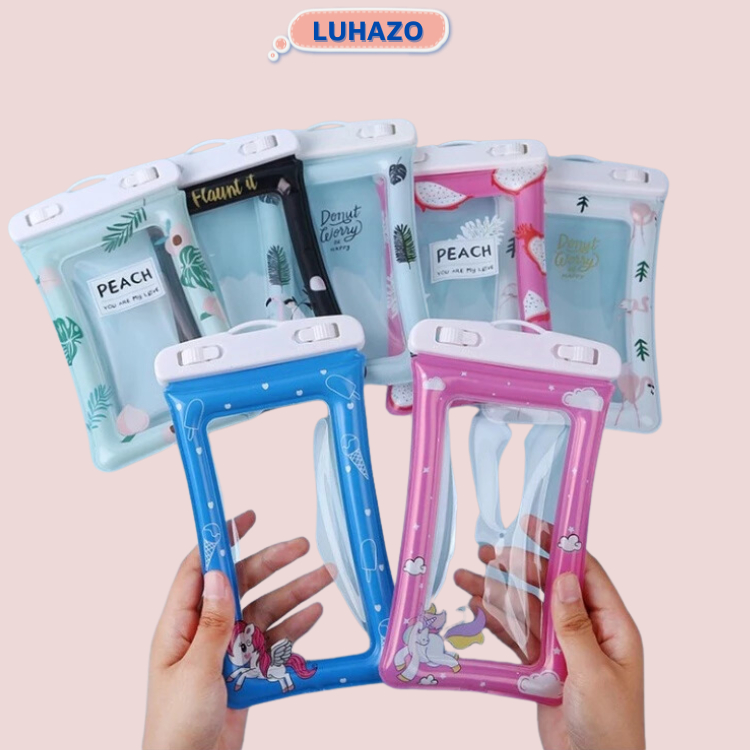 Túi Đựng Điện Thoại Chống Nước Đi Biển Phao Nổi LUHAZO Mẫu 2022 Mới Đẹp Dễ Thương Du Lịch