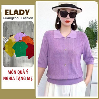 Áo trung niên nữ, Áo mongtoghi cho mẹ tay lỡ ED2052, chất liệu vải cao cấp mềm mát, co giãn 4 chiều