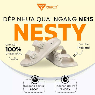 [NE15] Dép nhựa Nam Nữ quai ngang Nesty có khoá cài