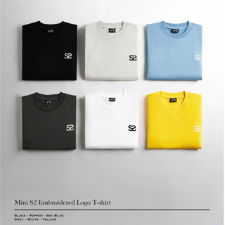 Áo thun cổ tròn SLY Cotton Mini S2 thêu Chain Stitch 6 màu