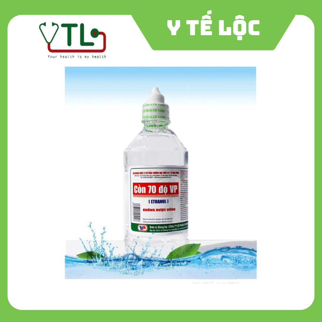 Cồn 70 Độ Vĩnh Phúc Chai 500ml