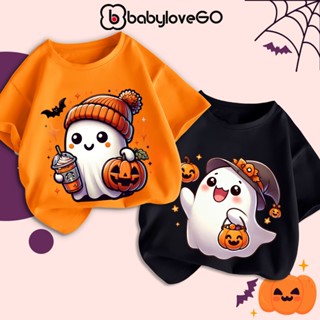 Áo thun cho bé Happy Halloween, trang phục hóa trang bé trai bé gái in hình độc đáo