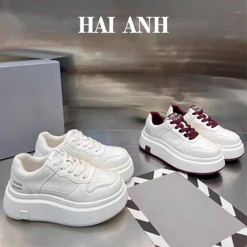  Giày Thể Thao Nữ Sneaker T1 Độn Đế 5cm Tăng Chiều Cao Min Min 2 Màu Đi Mùa Đông - HẢI ANH SHOES 