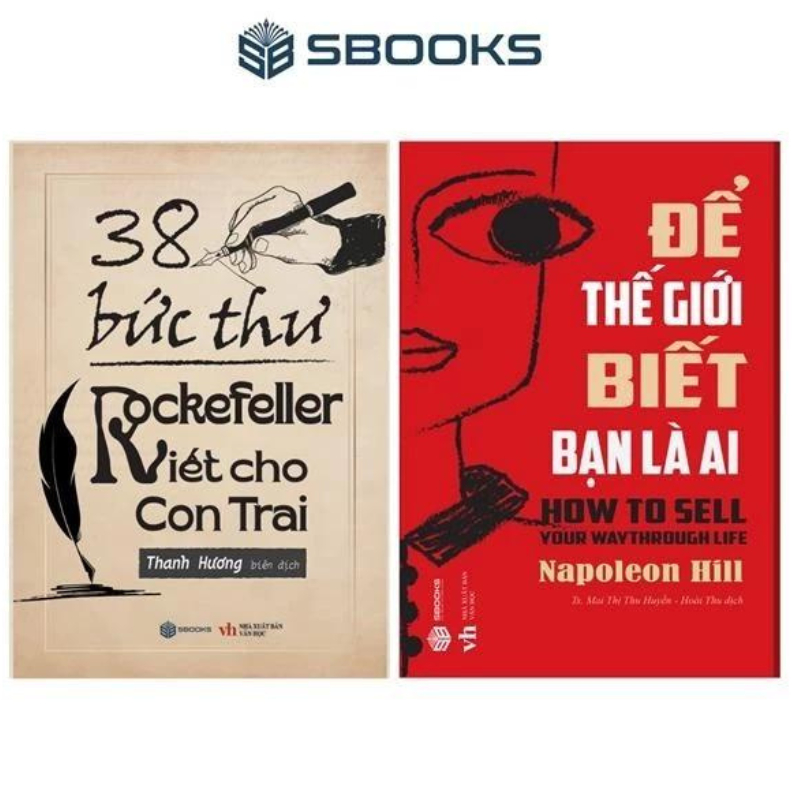 Sách Combo 2 Cuốn : 38 Bức Thư Rockerfeller Viết Cho Con Trai + Để Thế Giới Biết Bạn Là Ai - SBOOKS