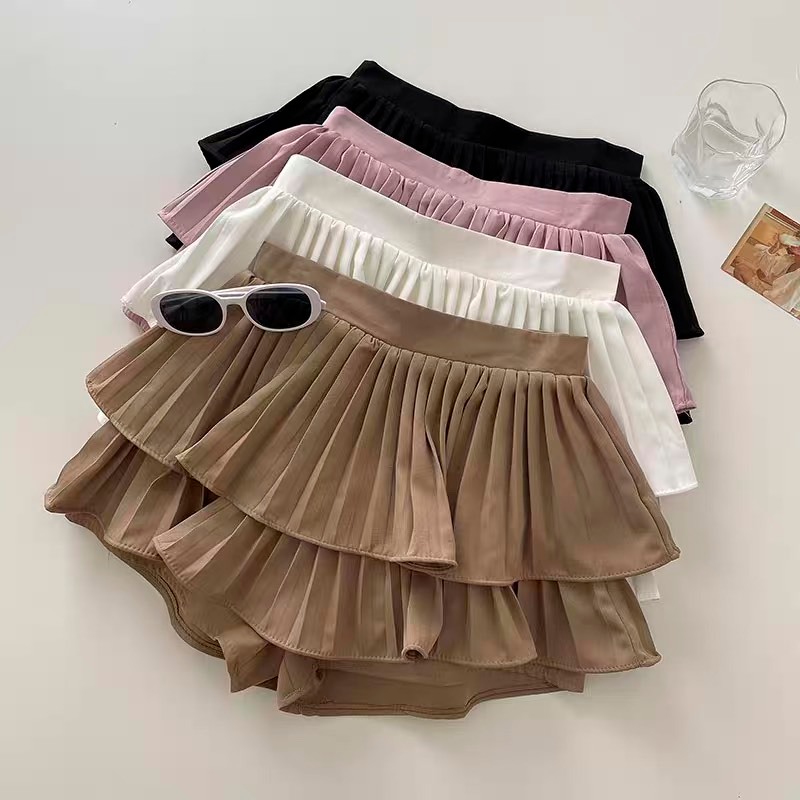 Chân Váy Tầng Xếp Ly Xòe Dáng Ngắn 2 Tầng Lưng Cạp Cao RYSO , Váy 2 Tầng Phồng Lót Trong Dày Dặn | BigBuy360 - bigbuy360.vn
