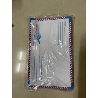 5 xấp Bao thư sọc , bao thư bưu điện có kéo thấm nước dán ( 1 xấp 25 cái)