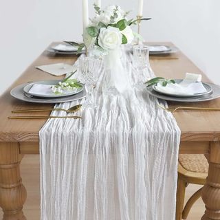 (PHONG CÁCH BẮC ÂU) KHĂN LƯỚI COTTON deocor sự kiện. Vải mùng mềm rũ trang trí chụp ảnh sản phẩm đẹp