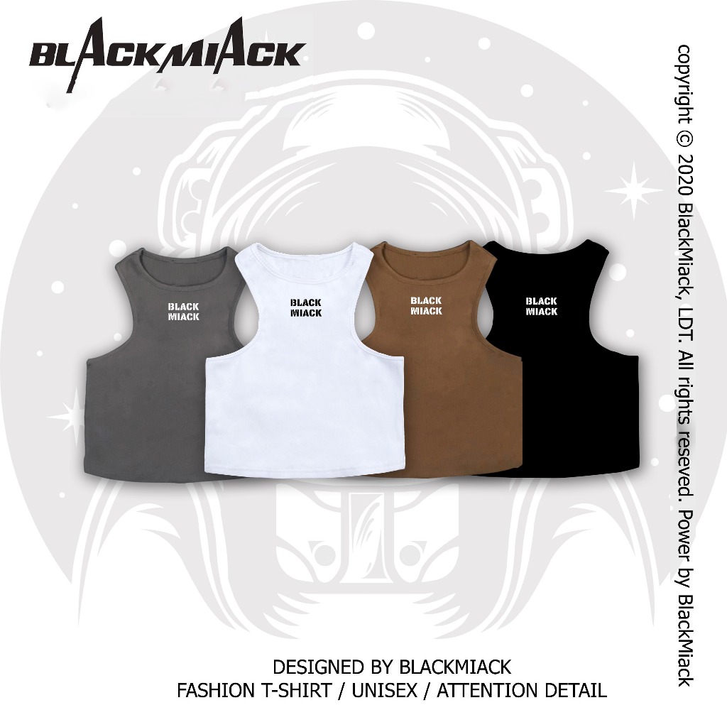 Áo CROPTOP BASIC nữ THUN GÂN, nhiều màu BLACKMIACK