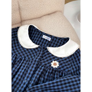 Bộ đồ ngủ mặc nhà Sunny họa tiết kẻ caro trẻ trung, chất liệu đũi mềm mại, kiểu dáng năng động thiêt kế by L'AMME