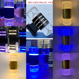 đèn trang trí, đèn tường ,Đèn trụ 2 đầu tháp ePfen pha lê cao cấp,3 chế độ_trang trí tường cột trong nhà và ngoài trời