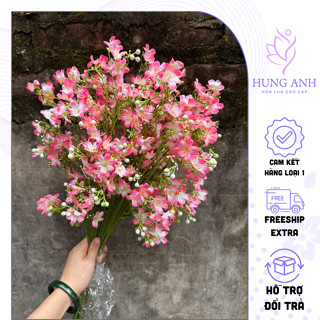 Hoa Nhất Chi Mai Giả Trang Trí Phòng Khách, Văn Phòng, Hoa Giả Decor Hàng Nhập Khẩu Loại 1 Cao 60cm