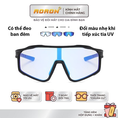 Kính Thể Thao Cản Gió Bụi Chống Tia UV400 AORON Nam Nữ Giảm Đọng Nước Đeo Ngày Đêm Đạp Xe Vận Động Nhiều Màu Sắc AK190