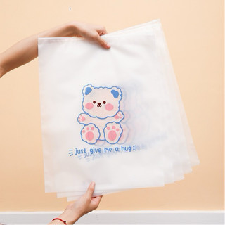(1 CÁI) Túi zip lụa mờ có khóa kéo nhiều size