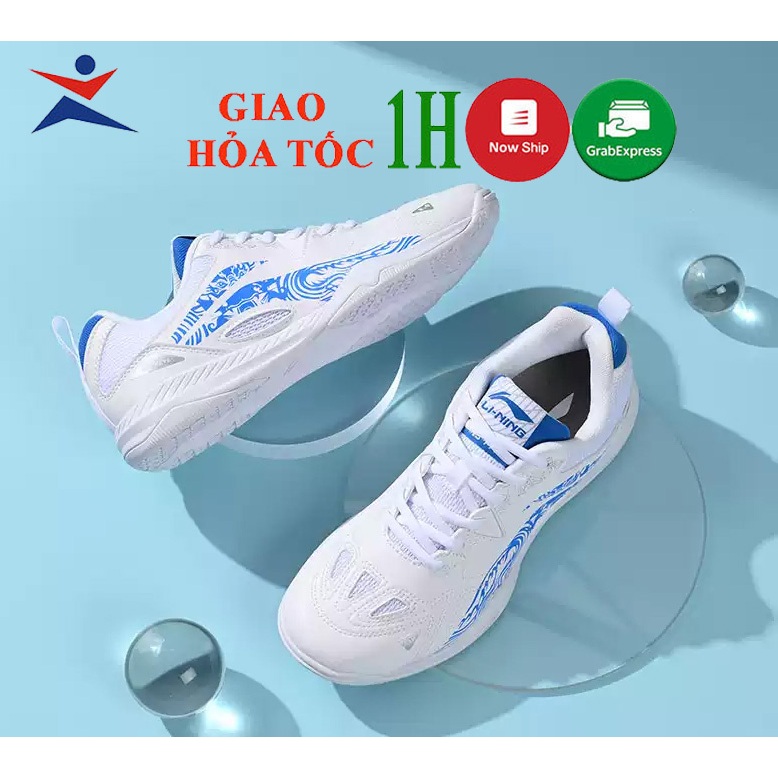 giày bóng bàn lining APPU025 - 7 mẫu mới màu trắng xanh phù hơp cho cả nam và nữ bảo hành 12 tháng ê