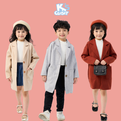 Áo Khoác Trench Coat/Cardigan Cho Bé Trai Và Bé Gái K'S CLOSET (2-14 tuổi) KT044THF/KT125TWF/KT175TWF/KT368THF/KT207FOF