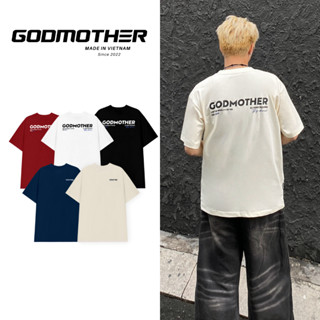 Áo Thun Trơn In Logo 2 Mặt GODMOTHER Basic Chất Liệu Cotton In Logo