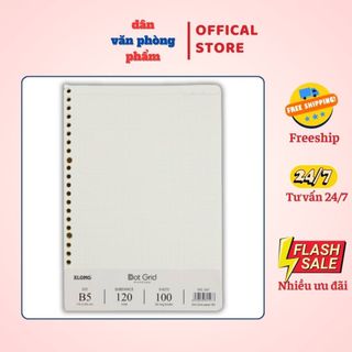  Ruột sổ còng Dot Grid khổ B5 - 100 tờ KLONG MS: 547 