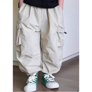 Quần gió nhăn cho bé trai và bé gái, quần gió nhăn form rộng kiểu dáng thể thao unisex_D40