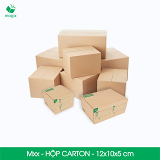  Hộp carton 12x10x5 cm - Combo 100 thùng carton hộp carton đóng hàng - Tùy chọn chất lượng 