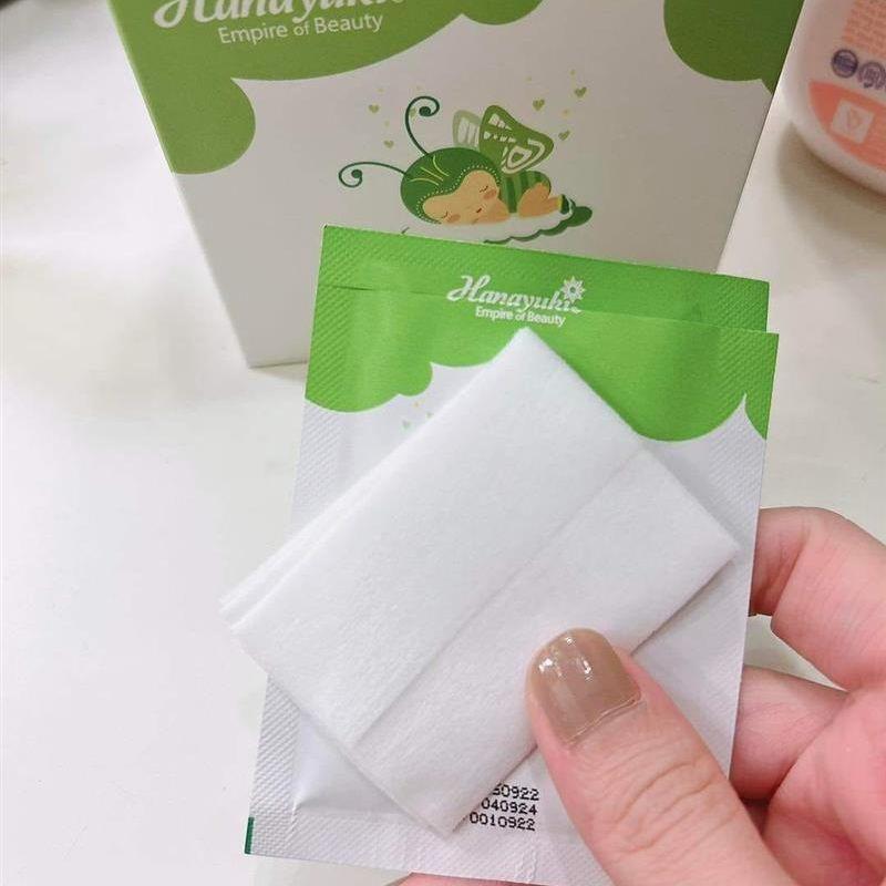 Khăn Giấy Ướt Vệ Sinh Mỹ Phẩm Hanayuki Chính Hãng - Khăn Ướt Vệ Sinh Phụ Khoa Soft Silk Jissue 100gr