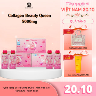 [Combo 3 Hộp 30 Chai] Nước Uống Collagen Beauty Queen 5000mg Hàn Quốc - Tổng hợp Vitamin đẹp da giảm lão hóa