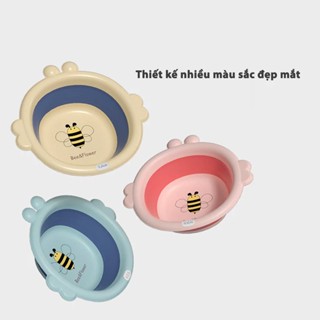  Chậu rửa mặt gấp gọn cho bé Thau chậu nhựa vệ sinh gấp gọn cho bé trẻ sơ sinh giao màu ngẫu nhiên   