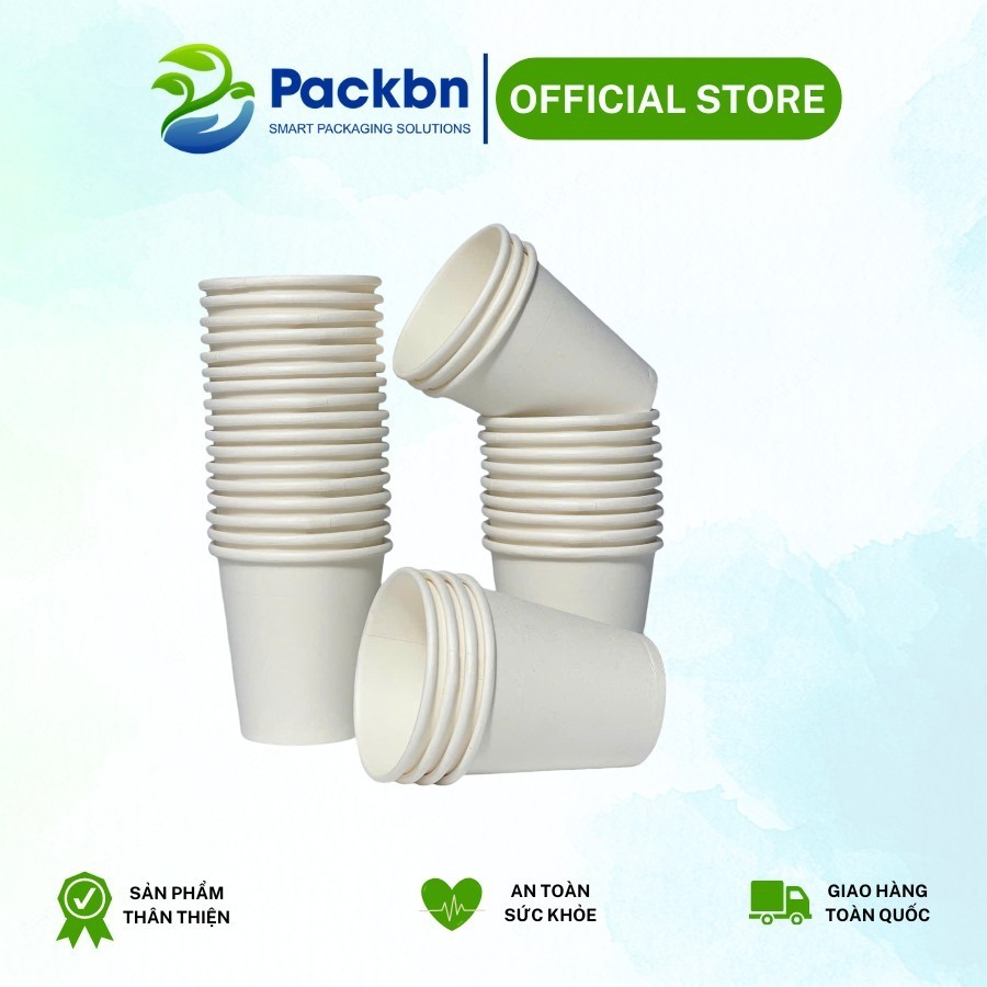 [COMBO SIÊU TIẾT KIỆM] 50 Ly Cốc giấy văn phòng 7oz ~ 210ml