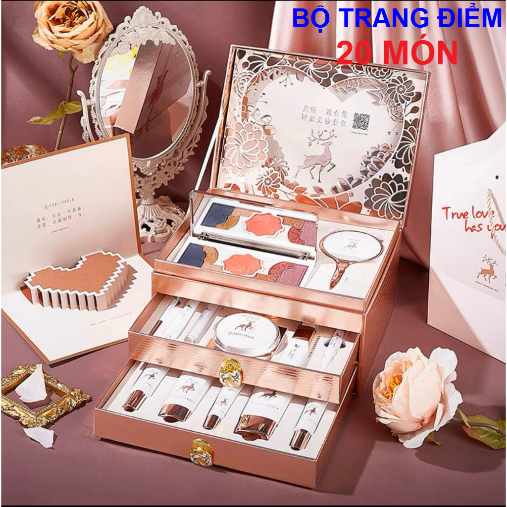 Bộ Quà tặng Trang điểm 8-3 20-10 cho Bạn gái, Người yêu, Tặng mẹ Sinh nhật - Bộ Trang Điểm, Makeup đ