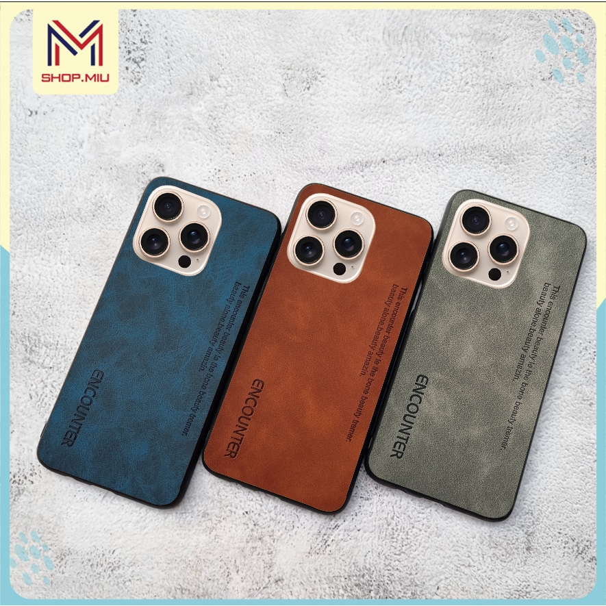 Ốp da lộn mịn iphone 16 pro Max , 16 pro , iphone 16 , 16 plus ốp lưng iphone chống sốc bảo vệ camer