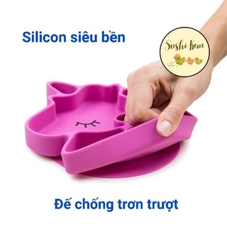 (FreeShip) Khay ăn dặm Silicon cao cấp, Đĩa ăn dặm