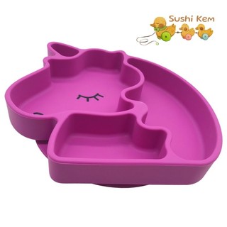 (FreeShip) Khay ăn dặm Silicon cao cấp, Đĩa ăn dặm