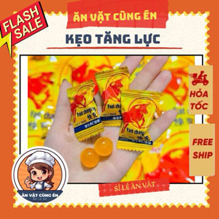 (Giá sỉ) gói Kẹo viên ngậm vị BÒ HÚC tăng lực gói (320G)kẹo ngậm tăng lực, kẹo bò húc tăng lực