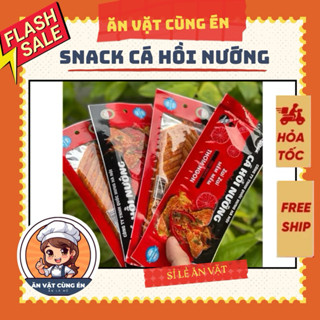(Giá sỉ) 30 gói Snack cá hồi nướng, cá hồi nướng ăn cực cuốn cực mê hương vị tuổi thơ
