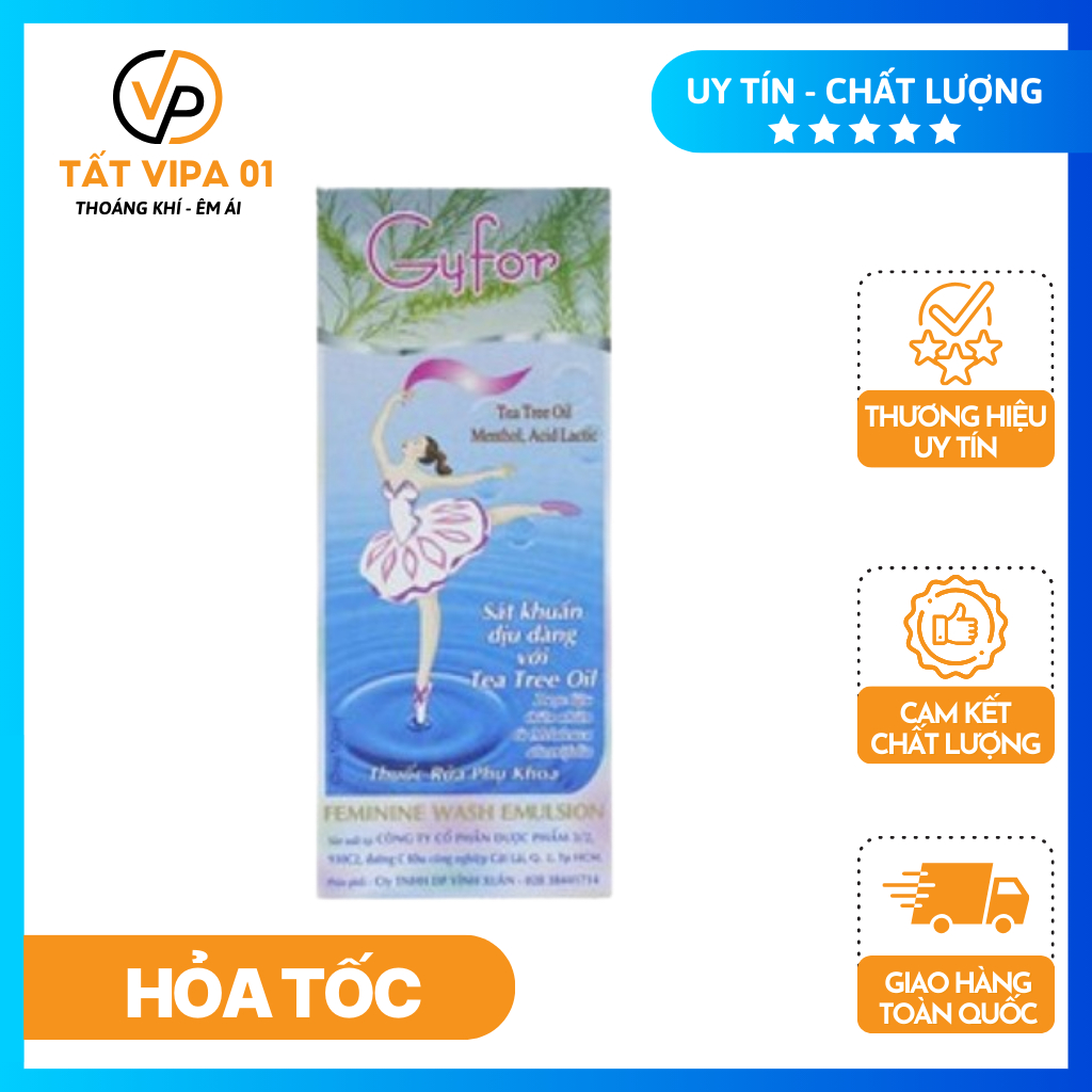 Dung Dịch Vệ Sinh Phụ Nữ Gyfor 100ml - Tất Vipa 01