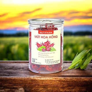 Mứt hoa hồng, atiso đỏ 250gr NutiFarm trái cây sấy đặc sản đà lạt