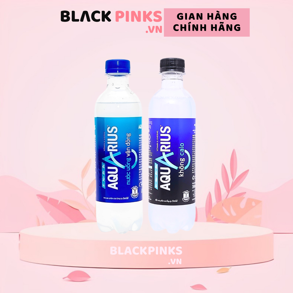 Thùng 24 chai nước uống thể thao vận động Aquarius/không calo Aquarius Zero chai 390ml