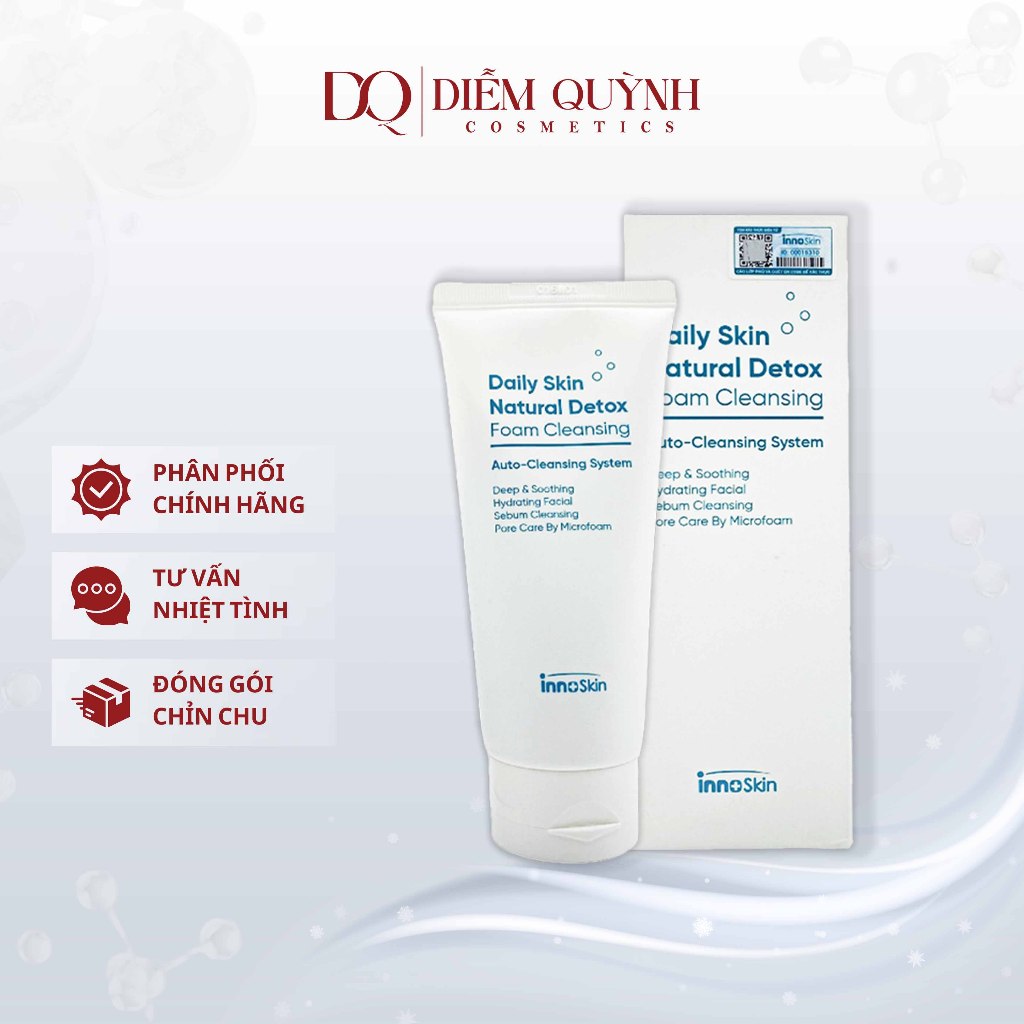 Sữa Rửa Mặt Daily Skin Natural Detox - Foam Cleansing Hàn Quốc 150ml