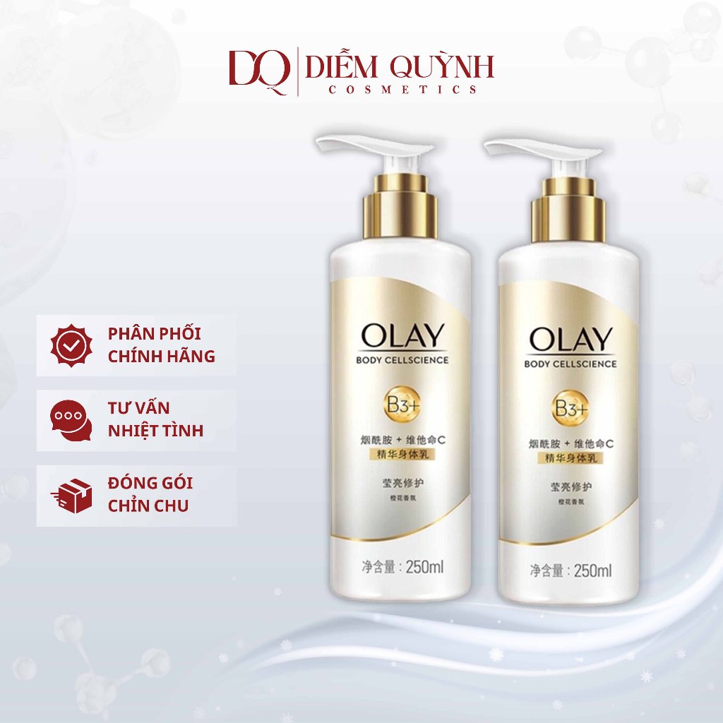 Sữa Tắm - Sữa Dưỡng Thể OLAY Vitamin B3(Niacinamide)+ Retinol +Vitamin C Dưỡng Trắng Da, Dưỡng Ẩm Da