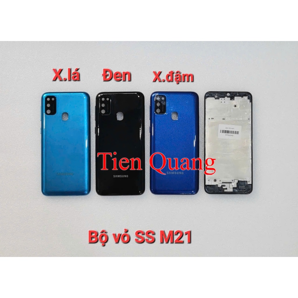 Bộ vỏ Samsung M21 (gồm vỏ, kính cam, nút bấm, xương)
