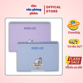  SỔ HỌC TỪ VỰNG WORD LIST B5 KLONG 100GSM- MS 917 