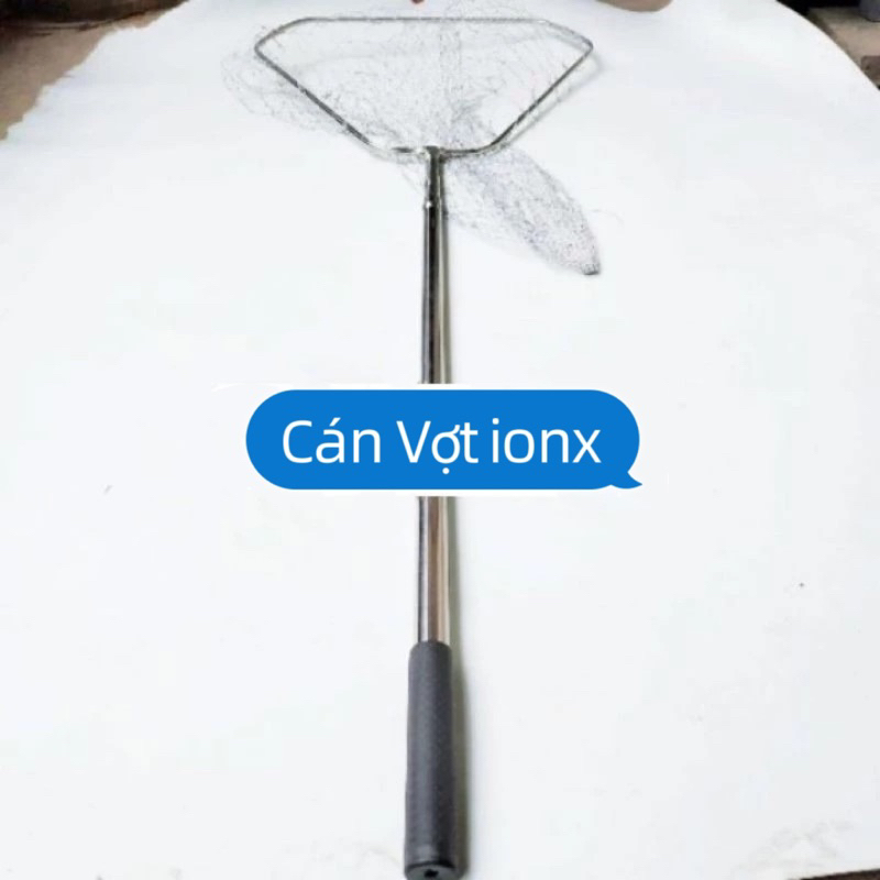 Vợt Vớt Cá Inox Kèm Vành Lưới - Vợt Câu Cá - Vợt Đựng Cá - Vợt Gấp Gọn